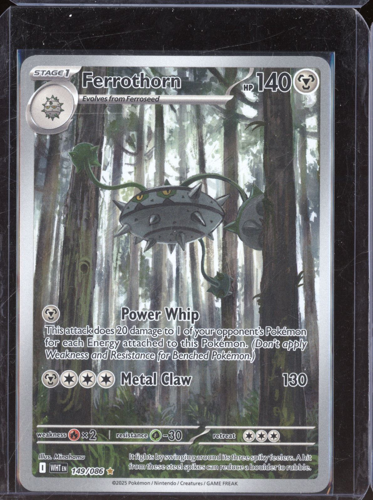 Ferrothorn 2025 Pokemon White Flare WHT 149/086 Illustration Rare