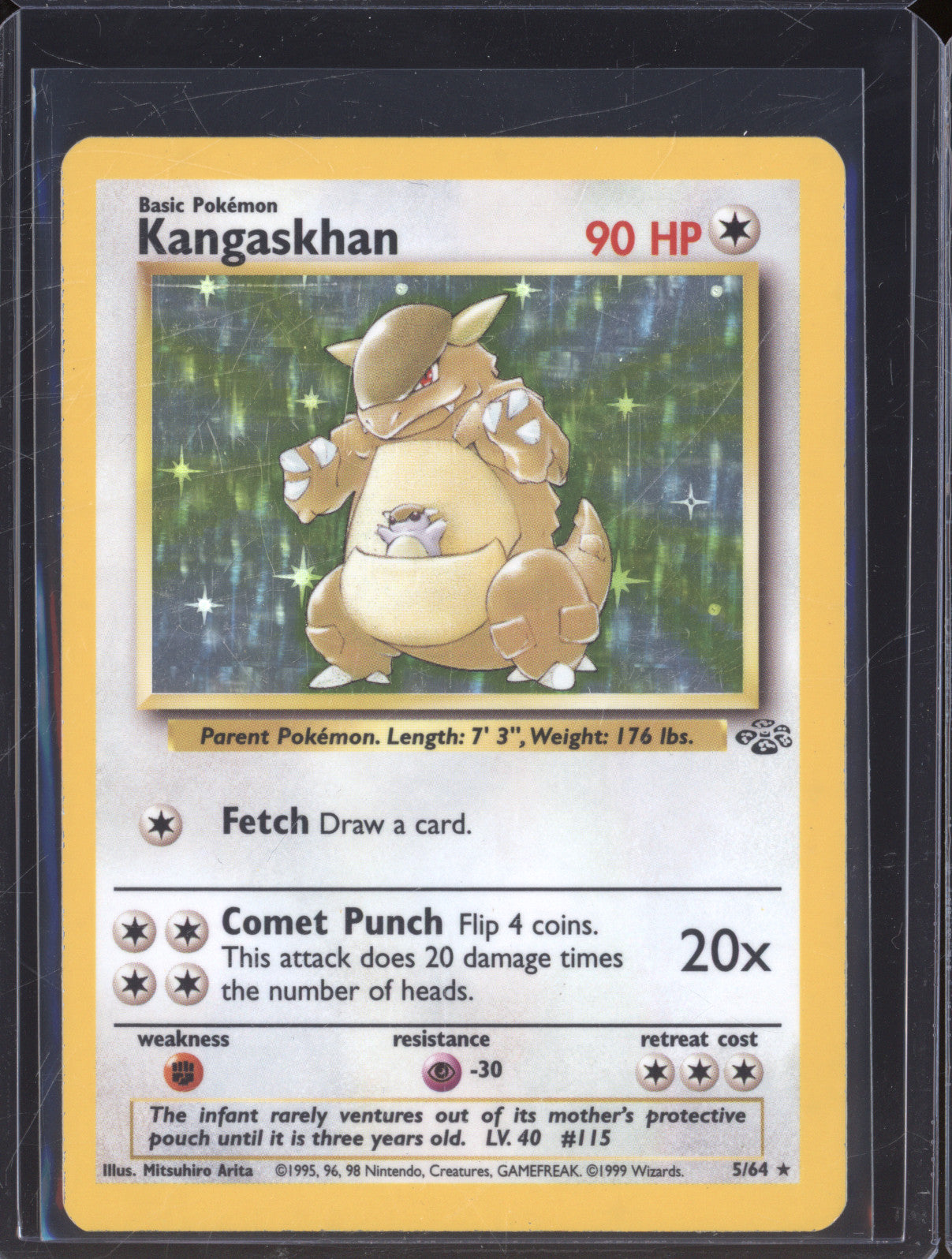 1999 Pokemon Jungle 5/64 Kangaskhan Holo Rare