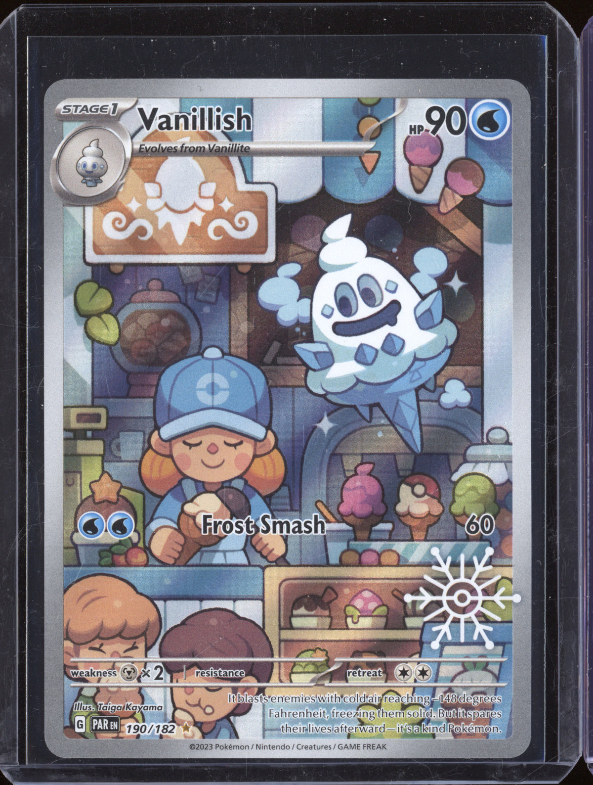 2025 Pokemon Paradox Rift PAR 190/182 Vanillish Illustration Rare