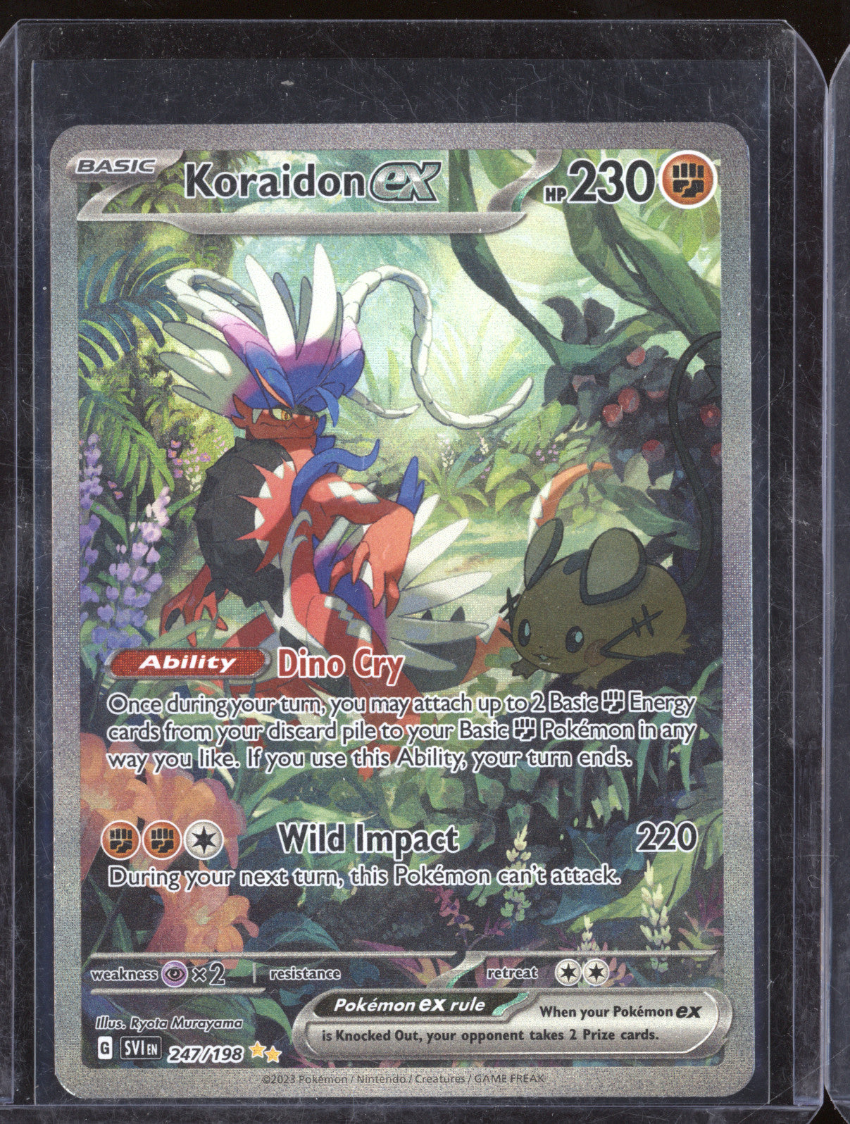 Koraidon ex Pokemon Scarlet Violet SVI 247/198 Special Illustration Rare