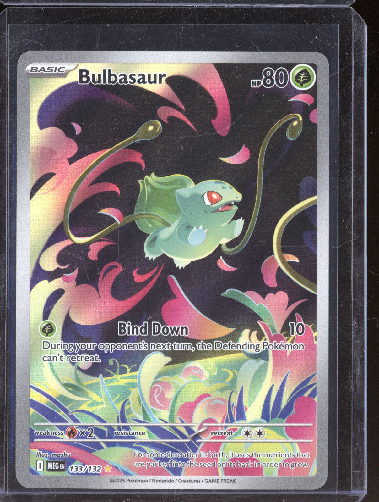 2025 Pokemon Mega Evolutions MEG 133/132 Bulbasaur Illustration Rare