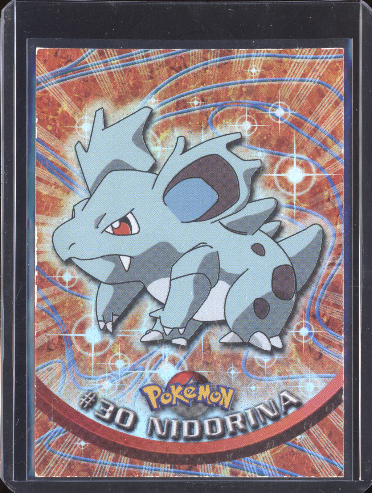 Nidorina 1999 Pokemon Topps Series 1 30 Holo - Black Logo