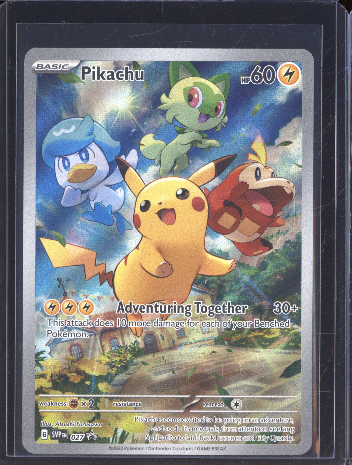 2023 Pokemon Scarlet & Violet SVP 027 Pikachu Black Star Promo