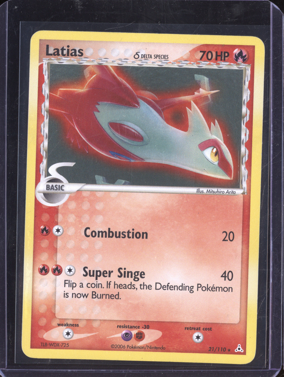 Latias 2006 Pokemon EX Holon Phantoms 21/110 Holo