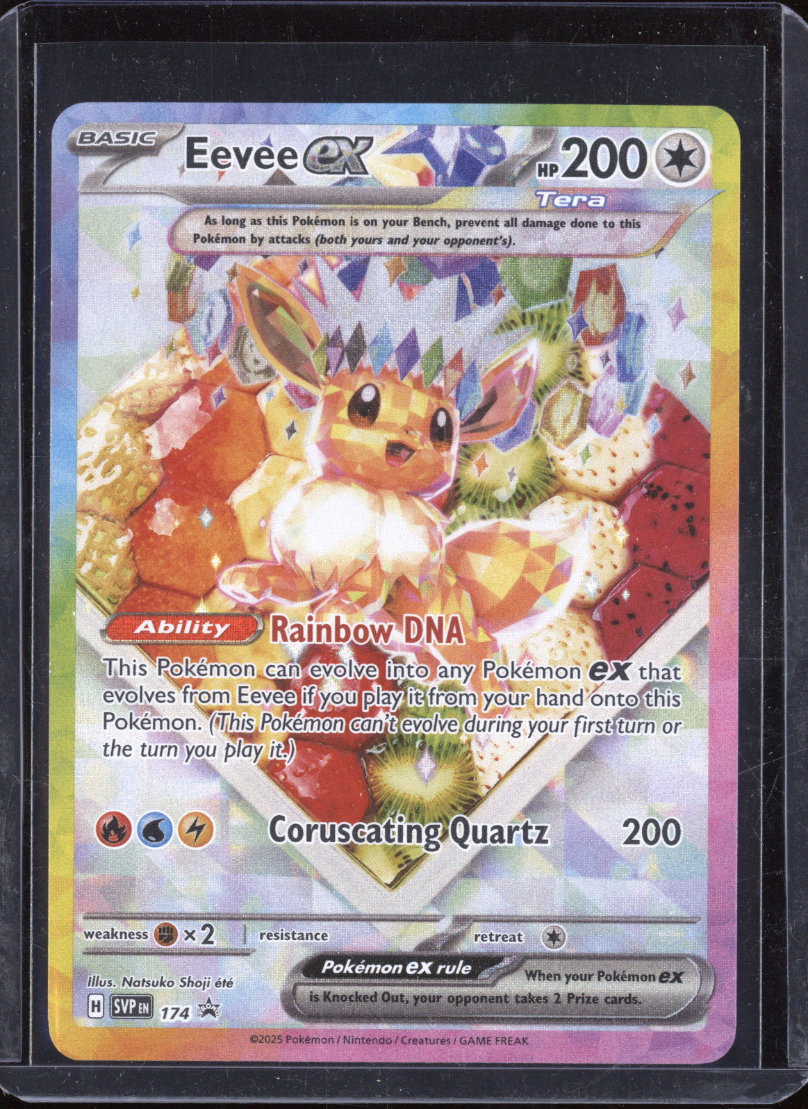 Eevee ex 2025 Pokemon Scarlet & Violet Promos SVP 174 Black Star Promo