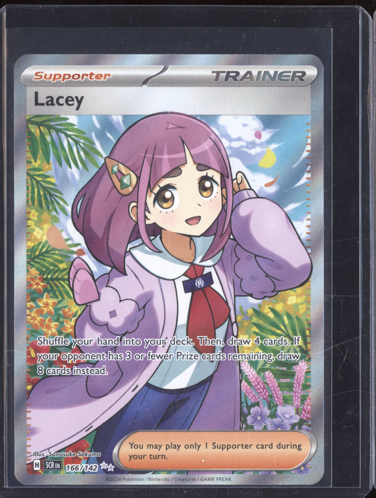 2024 Pokemon Stellar Crown 166/142 Lacey SCR