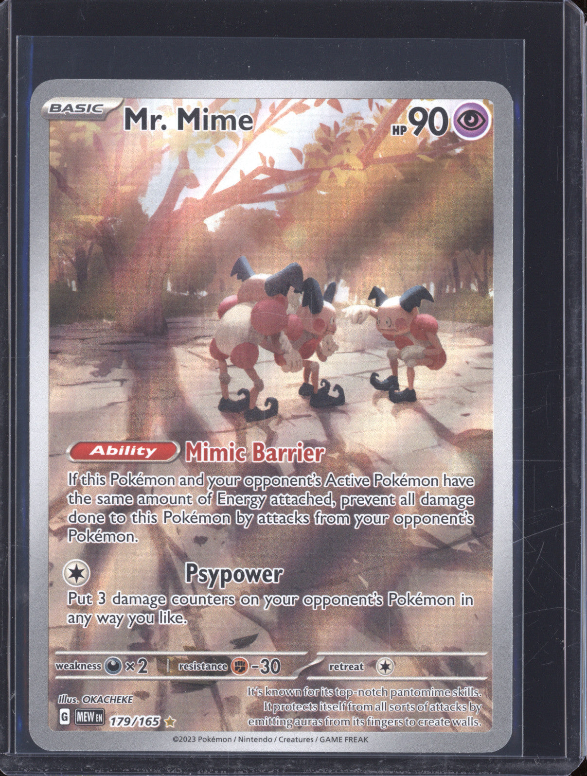 Mr. Mime 2023 Pokemon 151 MEW 179/165 Illustration Rare