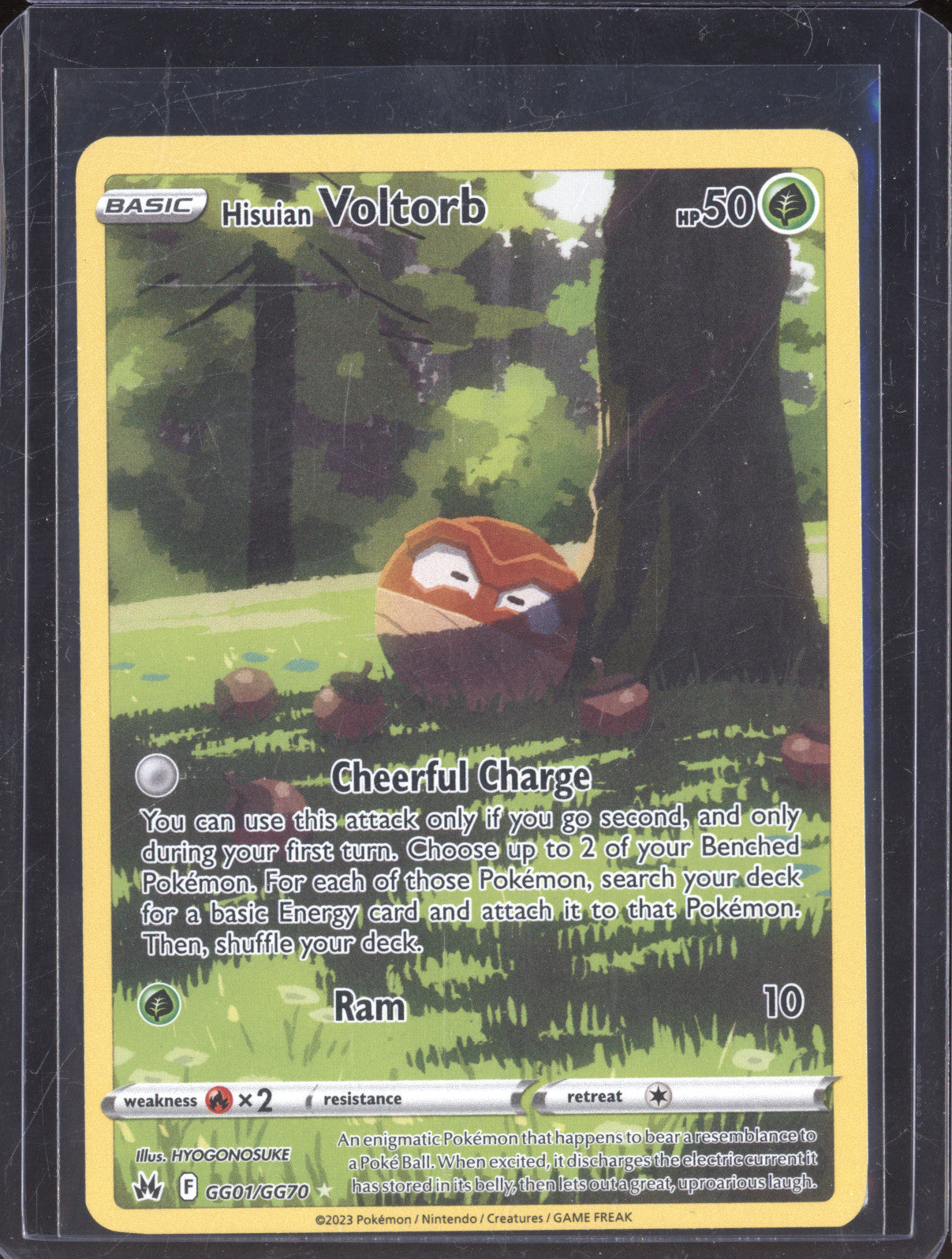 2023 Hisuian Voltorb Crown Zenith: Galarian Gallery Gg01/Gg70