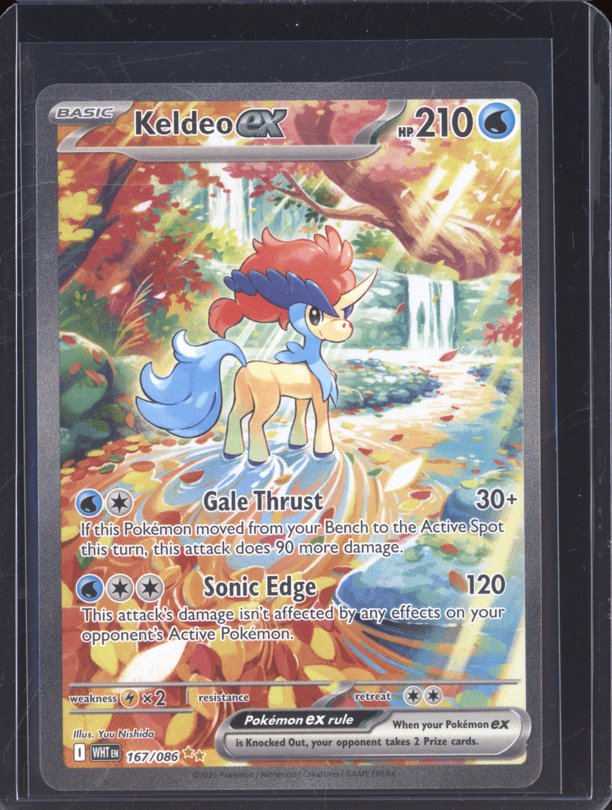 Keldeo Ex 2025 Pokemon White Flare WHT 167/086 Special Illustration Rare