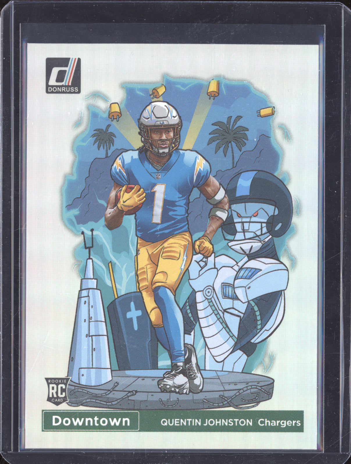 2023 Panini Donruss Downtown D-16 Quentin Johnston RC