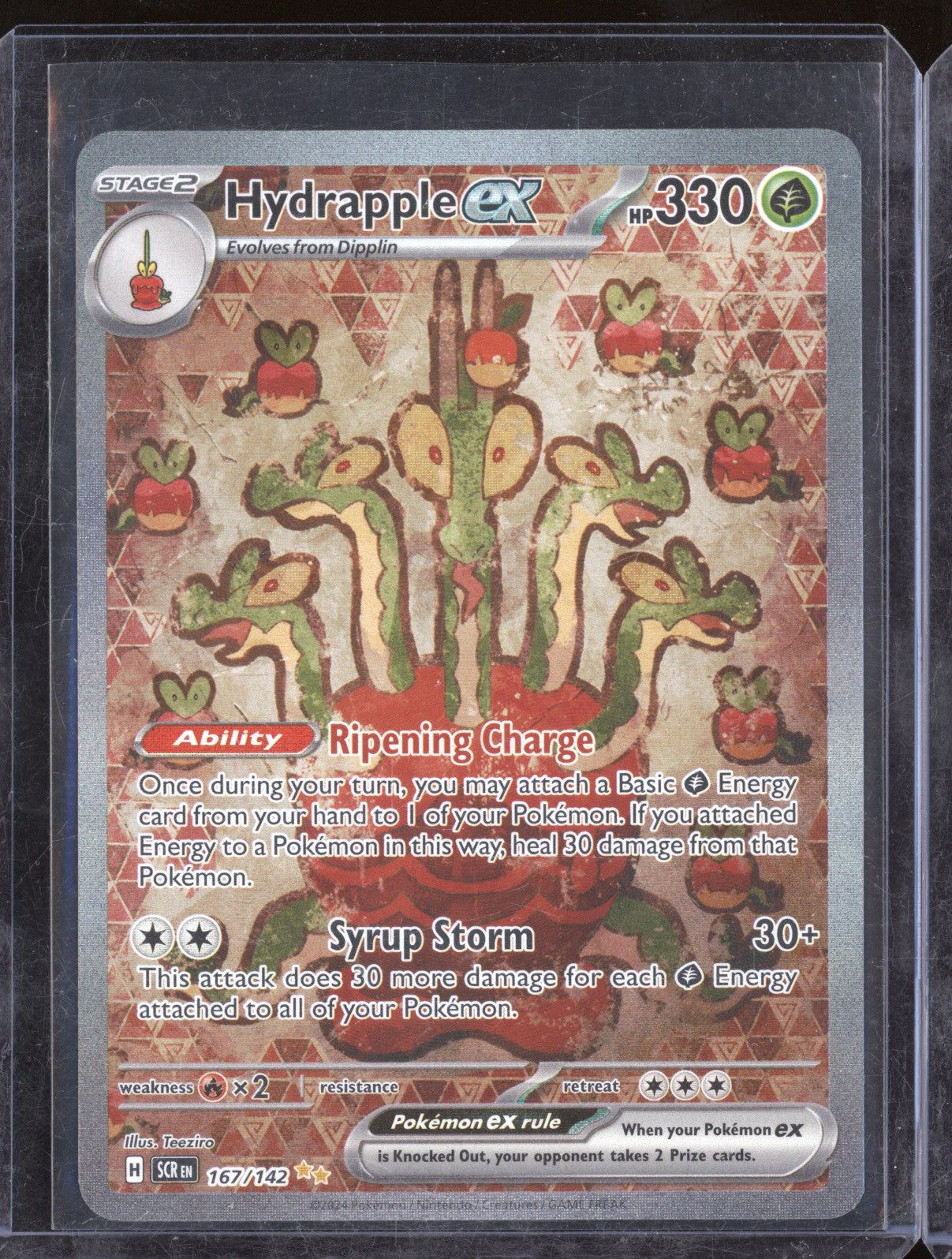 Hydrapple ex 2024 Pokemon Stellar Crown 167/142 Special Illustration Rare