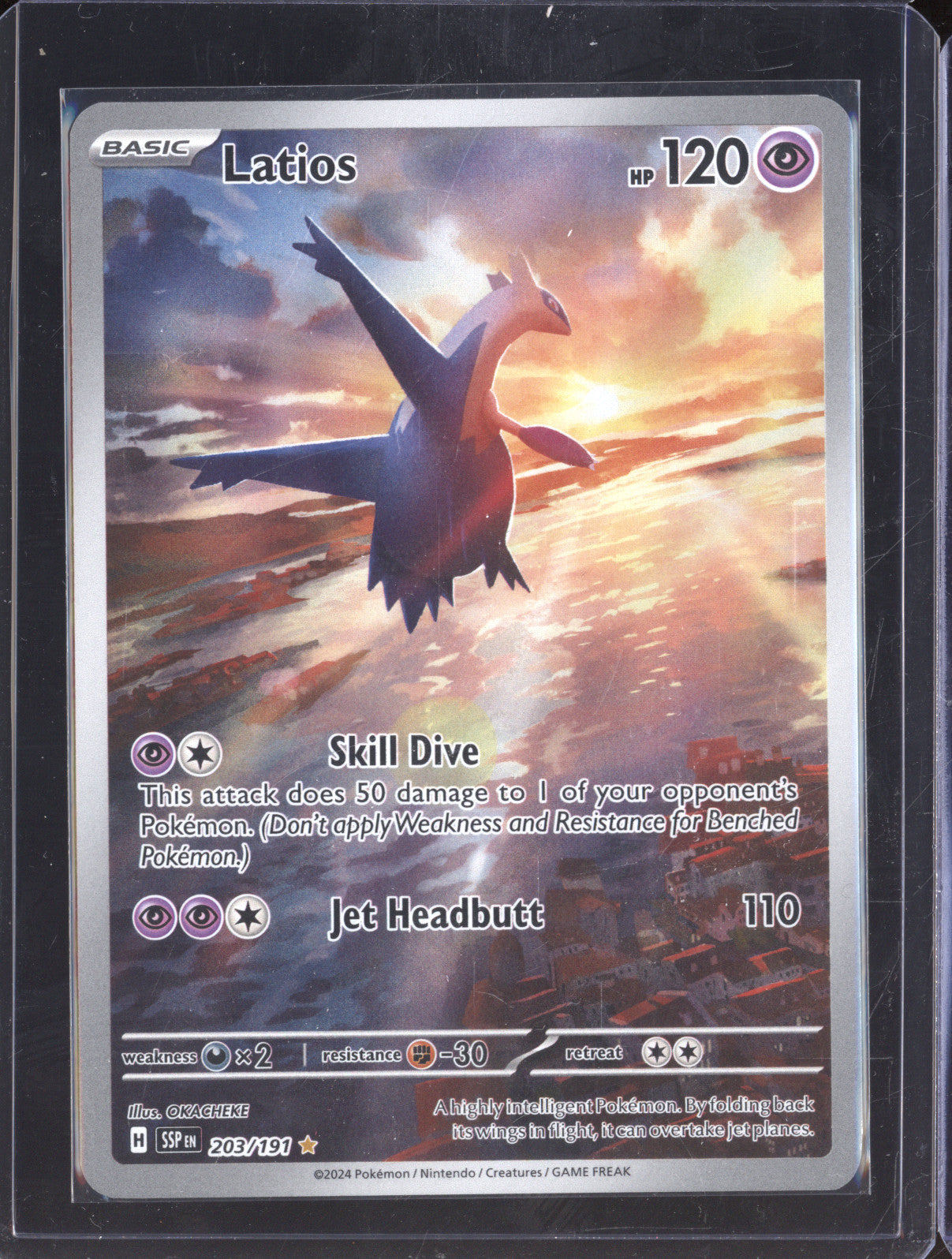 2024 Pokemon TCG Surging Sparks 203/191 Latios Illustration Rare