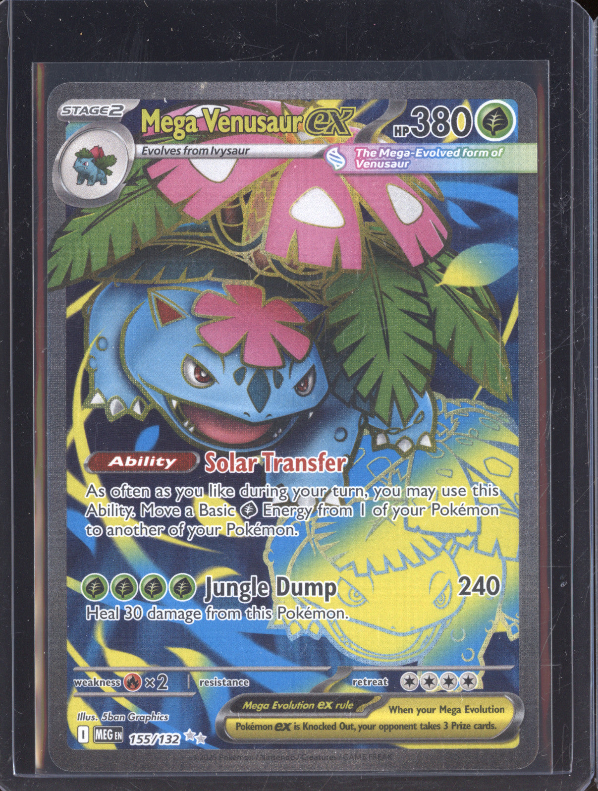 2025 Pokemon ME01 Mega Evolution 155/132 Mega Venusaur ex