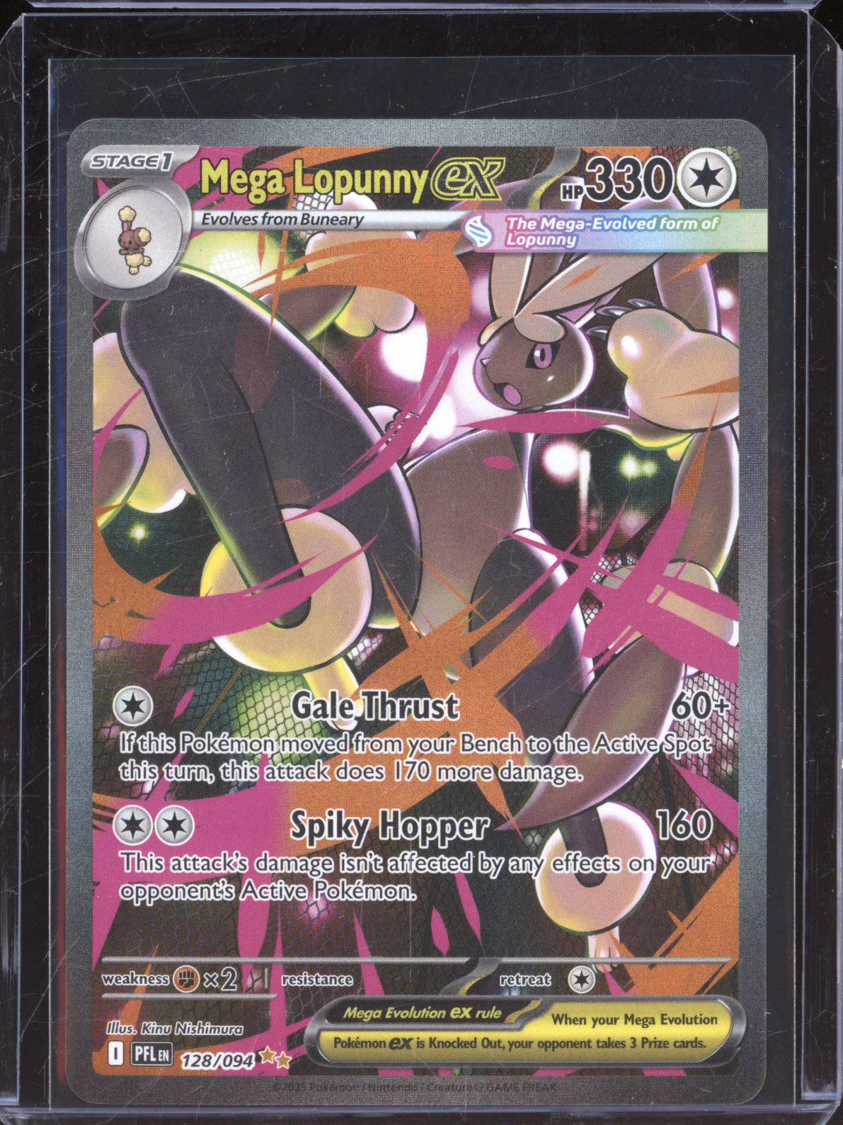 Mega Lopunny EX 2025 Pokemon Phantasmal Flames PFL 128/094 Special Illustration