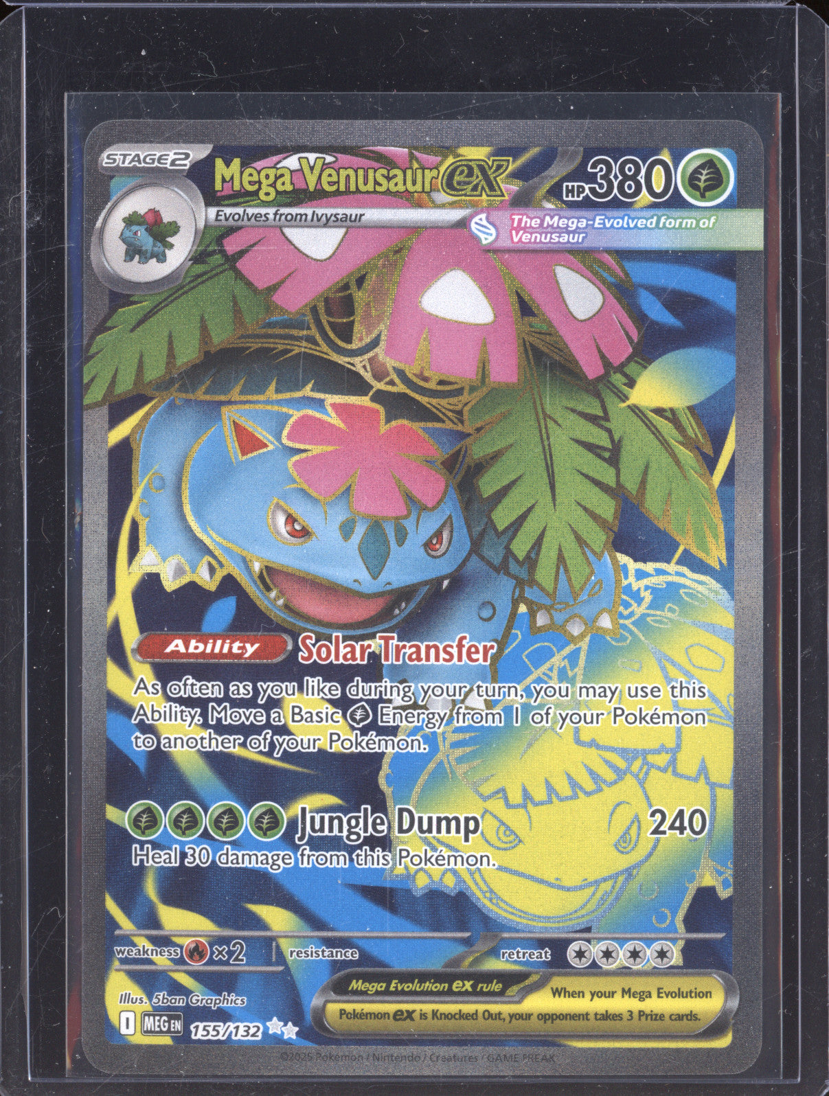 2025 Pokemon ME01 Mega Evolution 155/132 Mega Venusaur ex