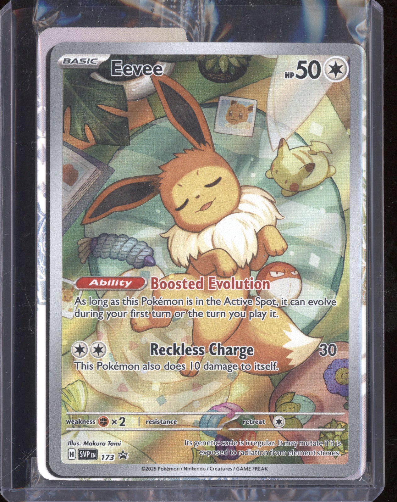 Eevee 2025 Pokemon Scarlet & Violet Promo SVP 173 Prismatic Evolutions ETB Promo