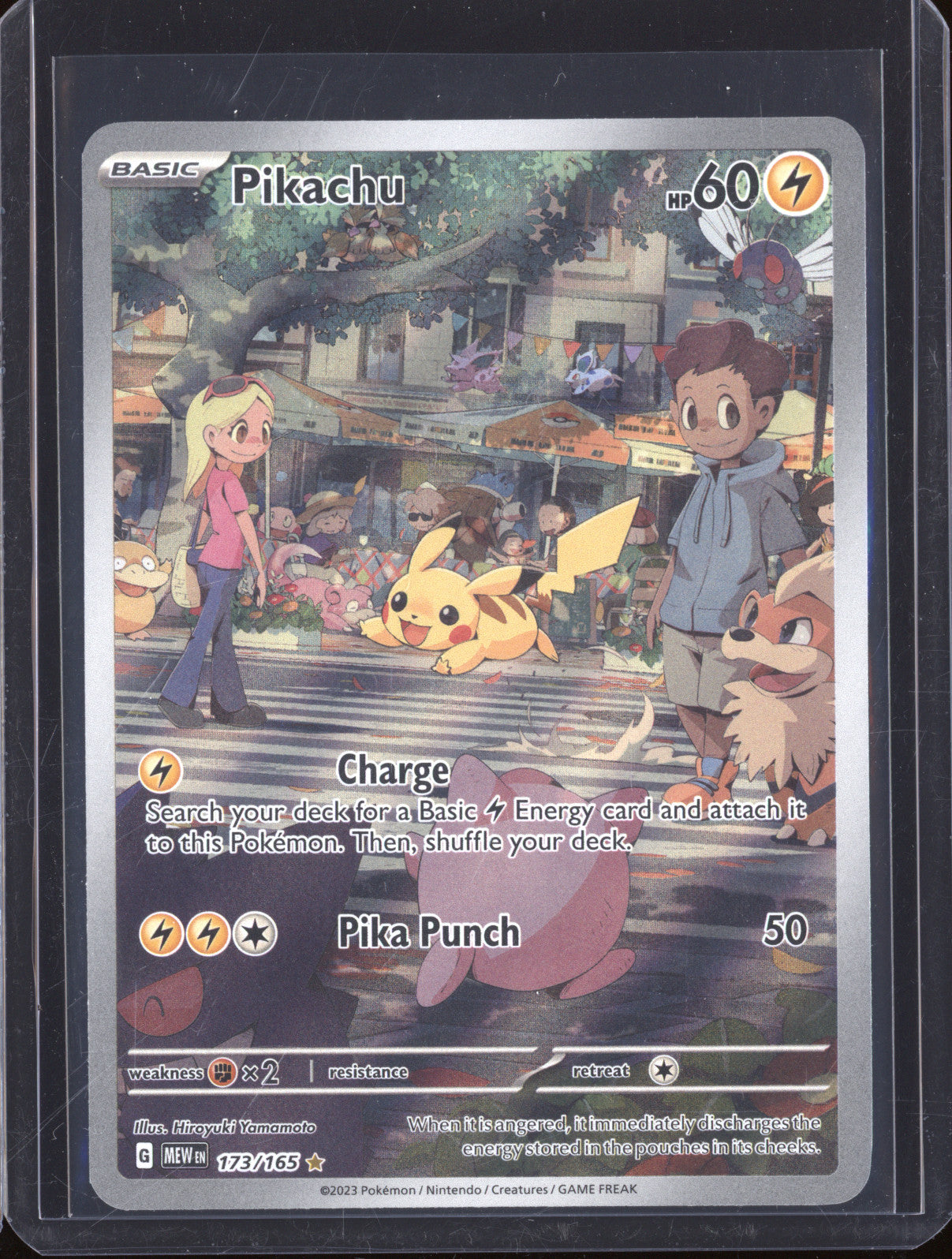 Pikachu 2023 Pokemon 151 MEW 173/165 Illustration Rare