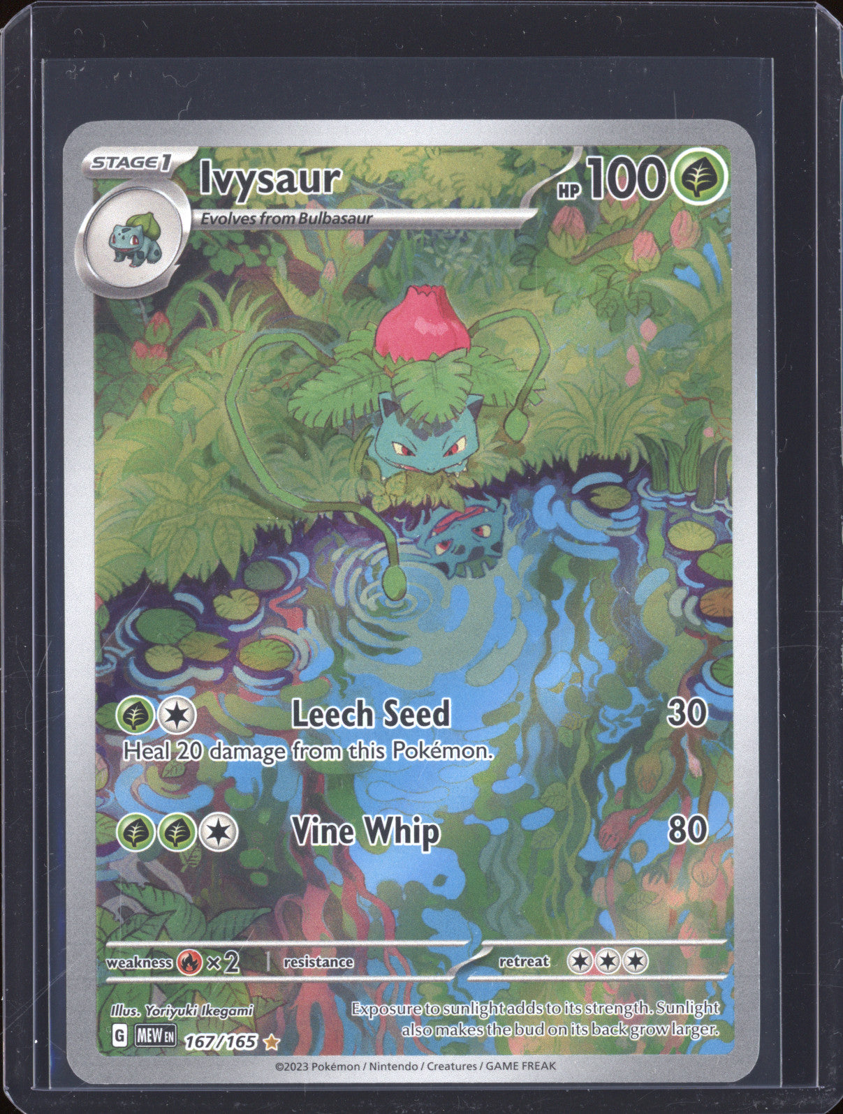 Ivysaur 2023 Pokemon 151 MEW 167/165 Illustration Rare
