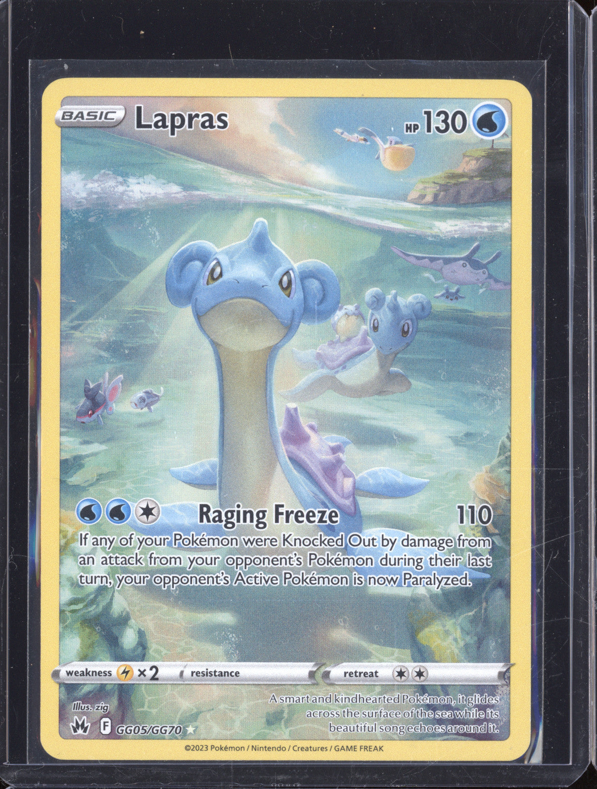 2023 Pokemon Crown Zenith GG05/GG70 Lapras Galarian Gallery