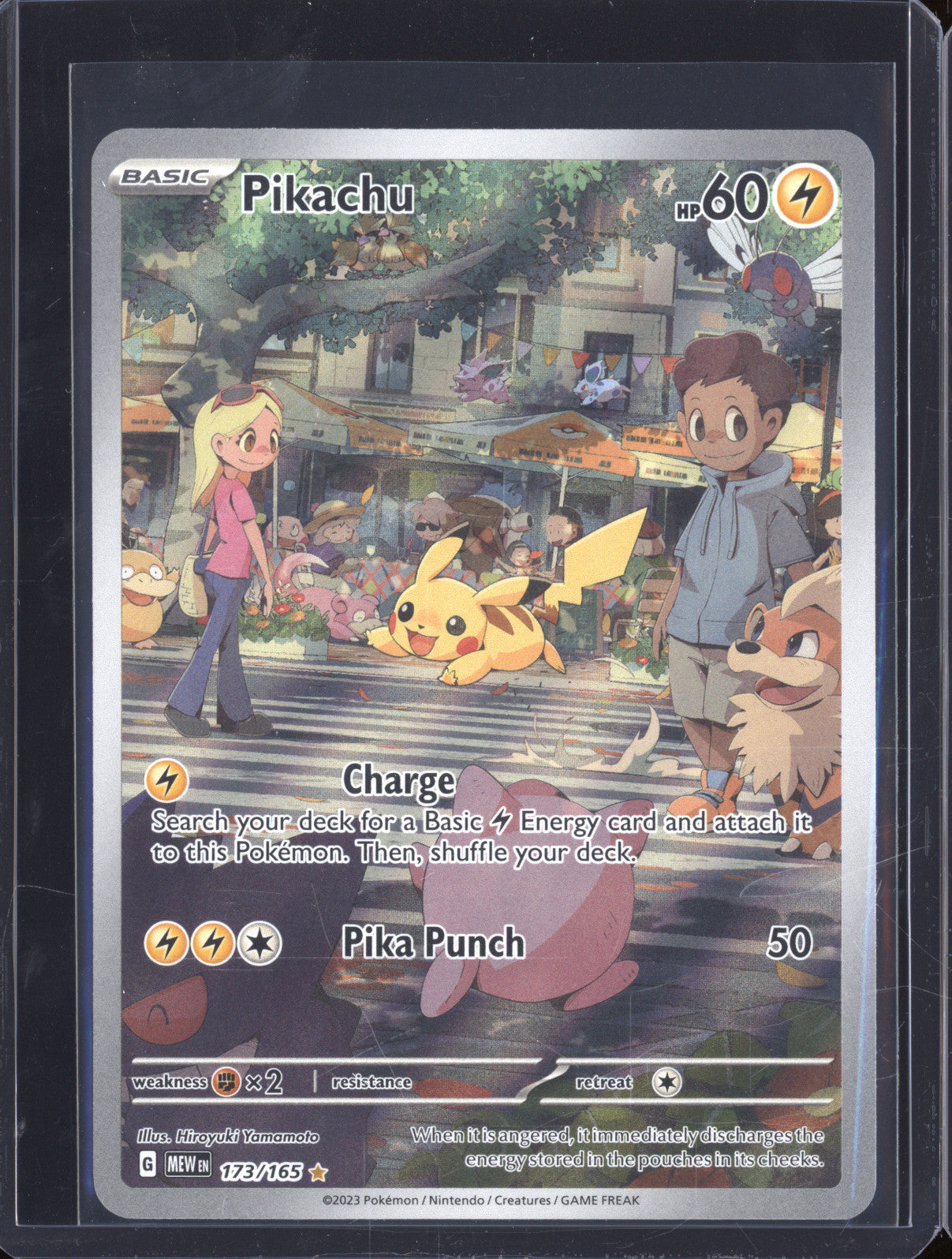 Pikachu 2023 Pokemon 151 MEW 173/165 Illustration Rare