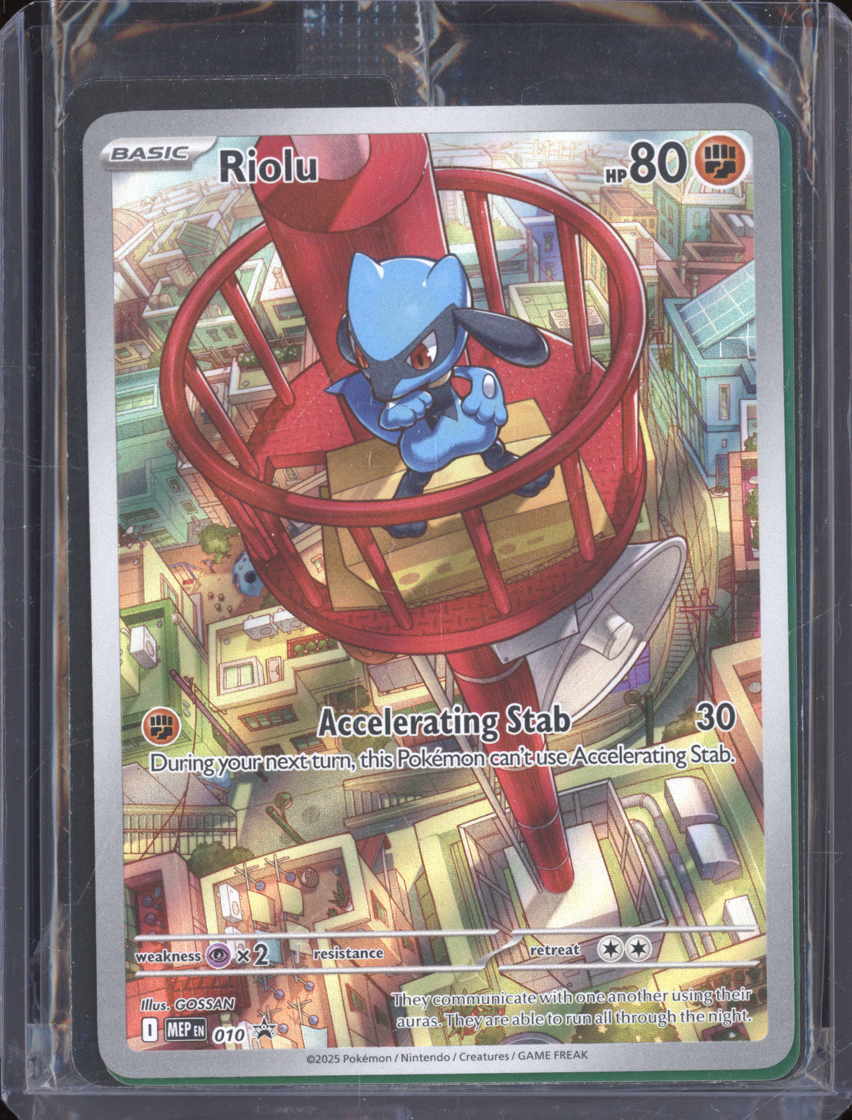Riolu 2025 Pokemon Mega Evolution Promo MEP 010 ETB Promo