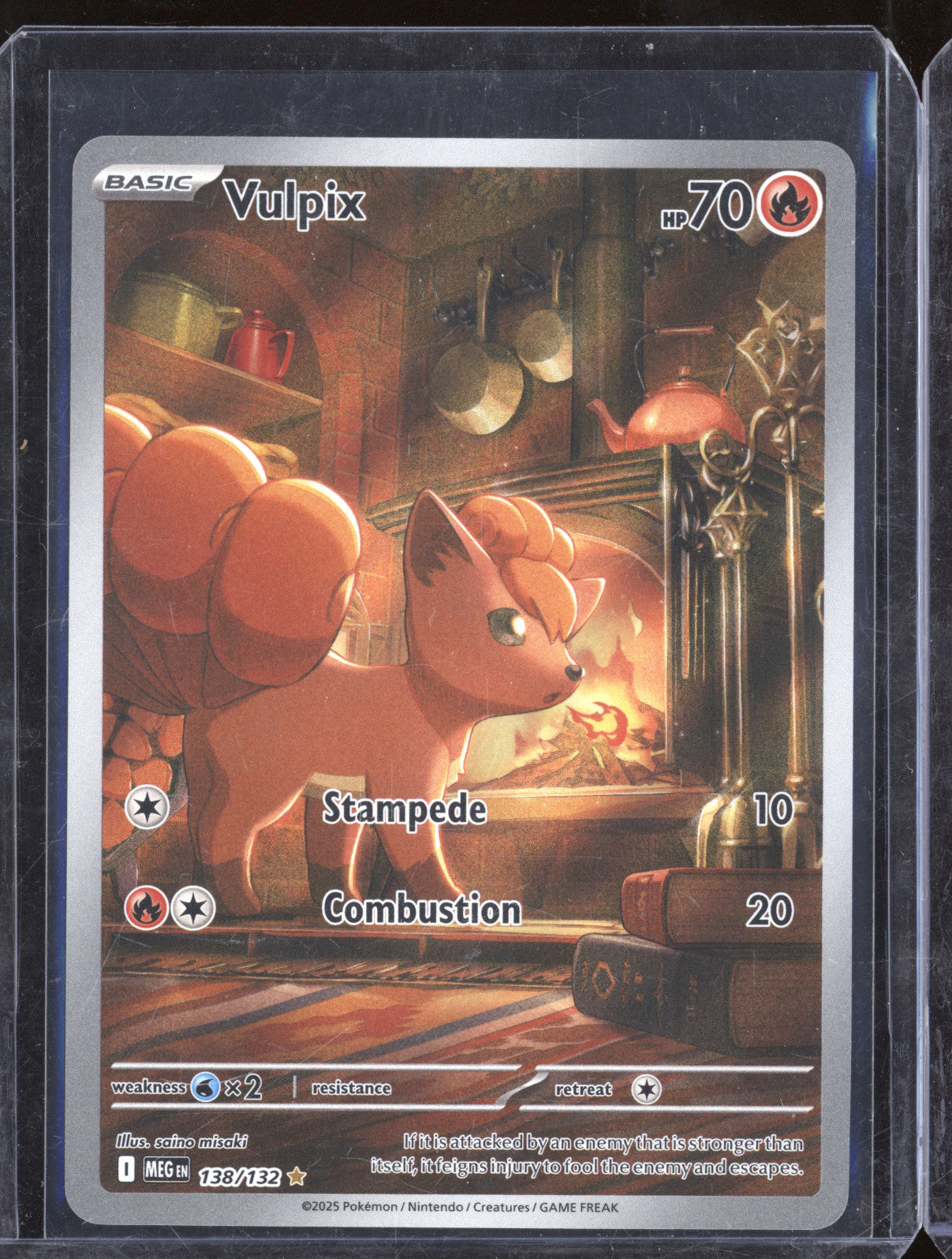 Vulpix 2025 Pokemon Mega Evolutions MEG 138/132 Illustration Rare