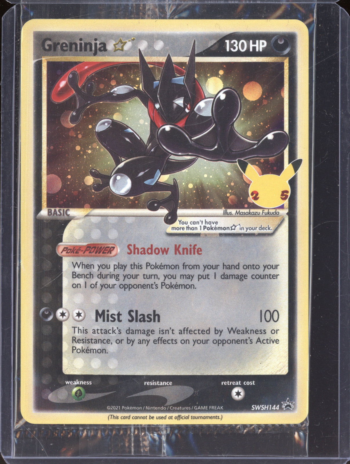 Greninja Pokemon Celebrations Classic Collection SWSH144 Gold Star Promo
