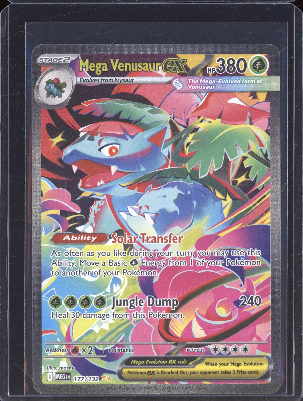 2025 Pokemon Mega Evolutions 177/132 Mega Venusaur ex Special Illustration Rare