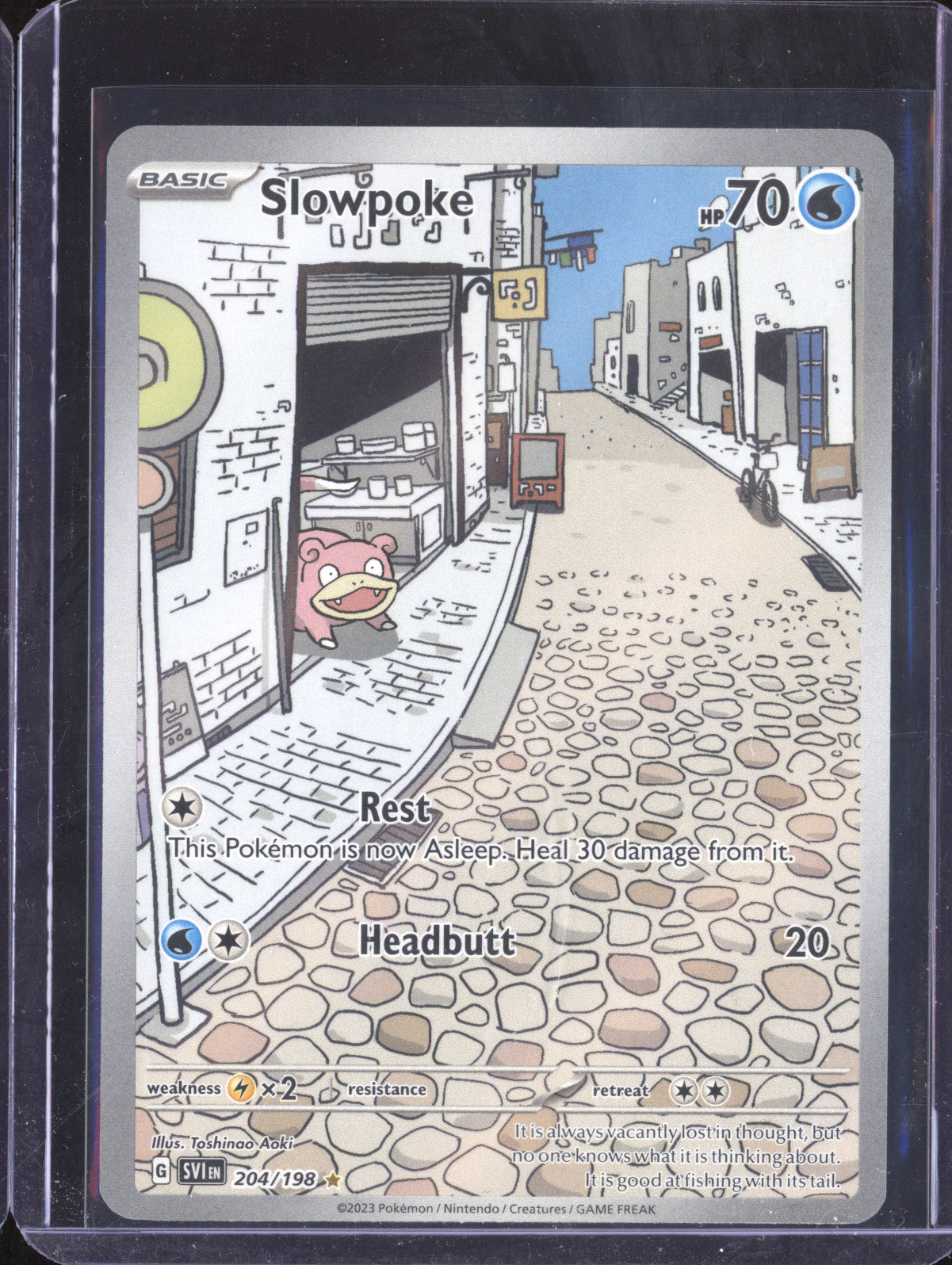 Slowpoke 2023 Pokemon Scarlet & Violet 204/198 Illustration Rare