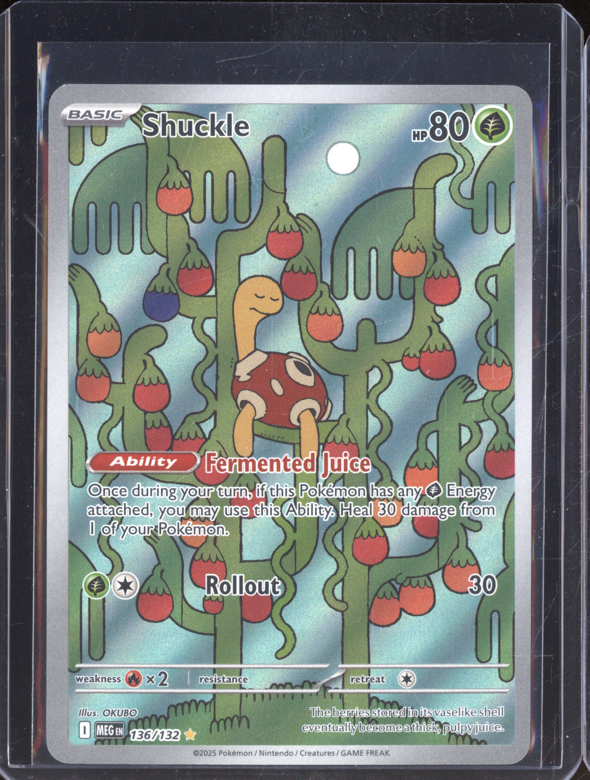 2025 Pokemon Mega Evolution 136/132 Shuckle Illustration Rare