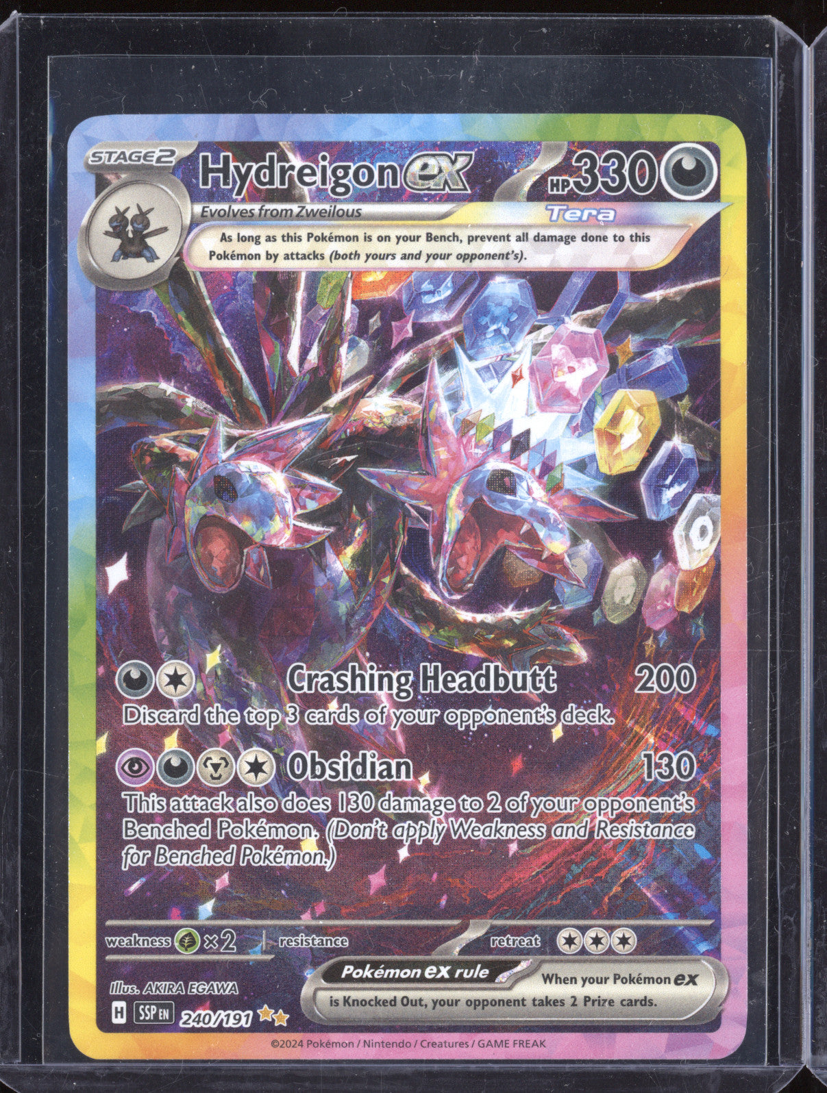 2024 Pokemon Surging Sparks 240 Hydreigon ex Special Illustration Rare