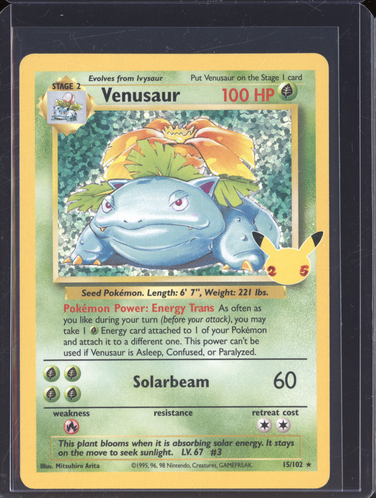 Venusaur Pokemon Celebrations 15/102 Classic Collection Holo