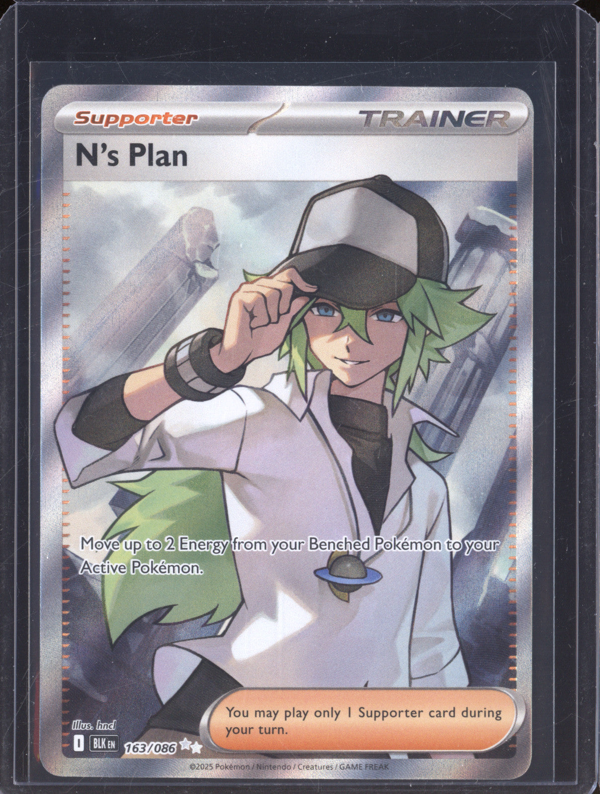 N's Plan 2025 Pokemon Black Bolt 163/086 Ultra Rare