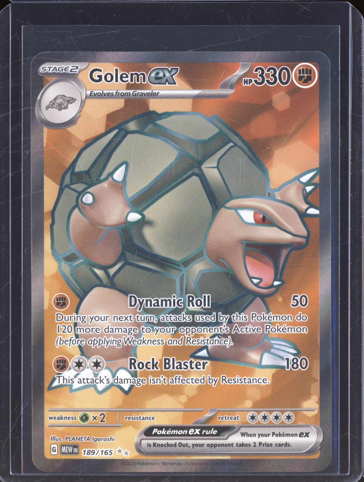 Golem ex 2023 Pokemon 151 MEW 189/165 Ultra Rare