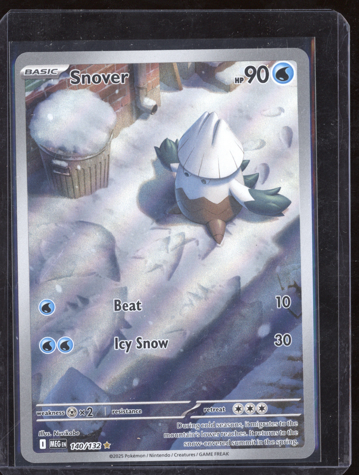 2025 Pokemon TCG Mega Evolution 140/132 Snover Illustration Rare