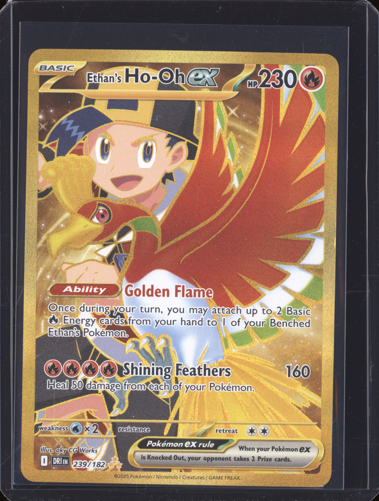 Ethan's Ho-oh Ex 2025 Pokemon Destined Rivals DRI 239/182 Hyper Rare