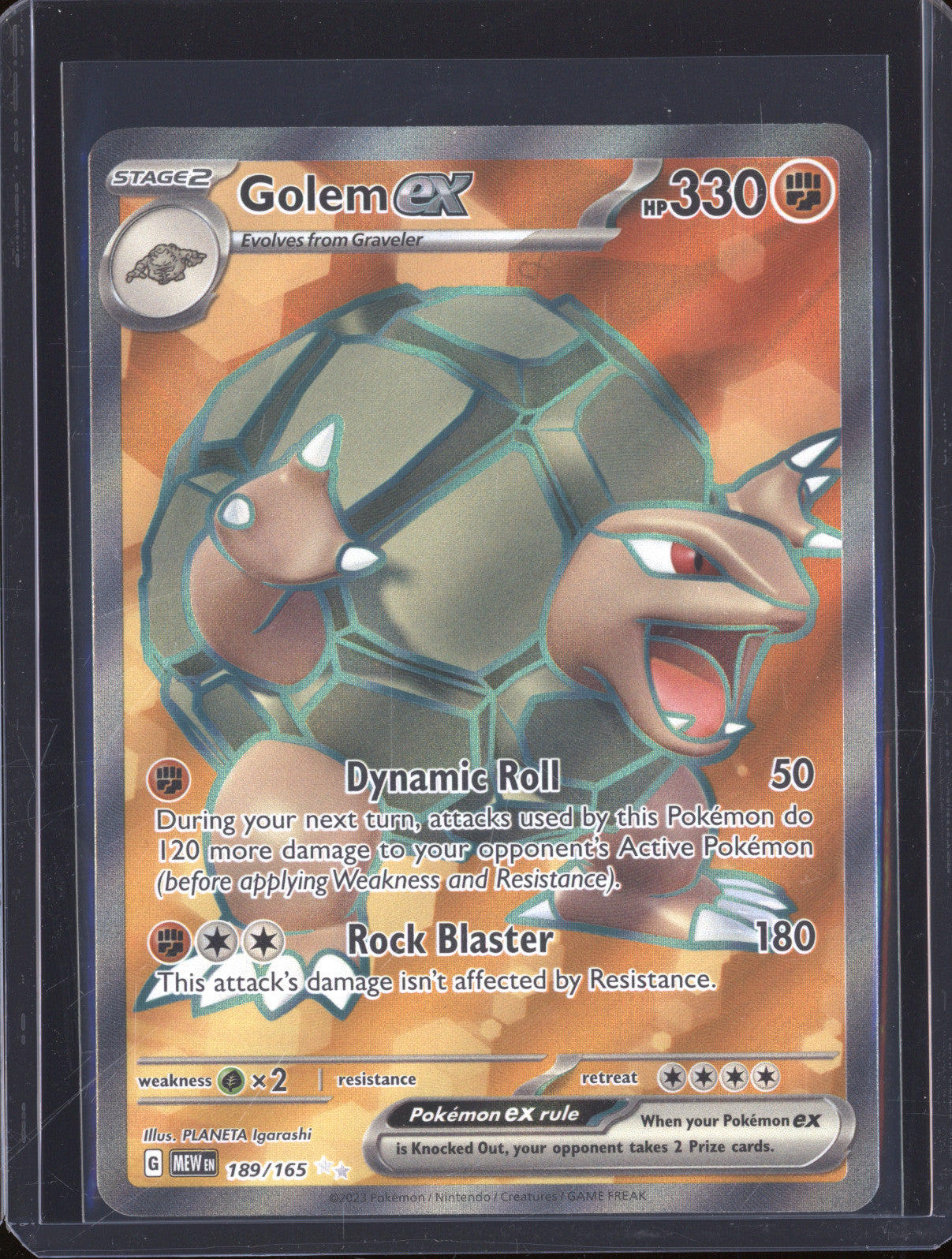 Golem ex 2023 Pokemon 151 MEW 189/165 Ultra Rare