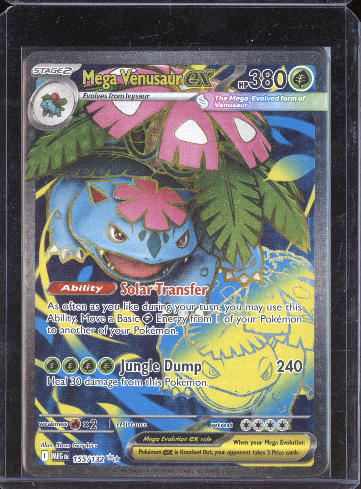 Mega Venusaur ex 2025 Pokemon Mega Evolution MEG 155/132 Ultra Rare