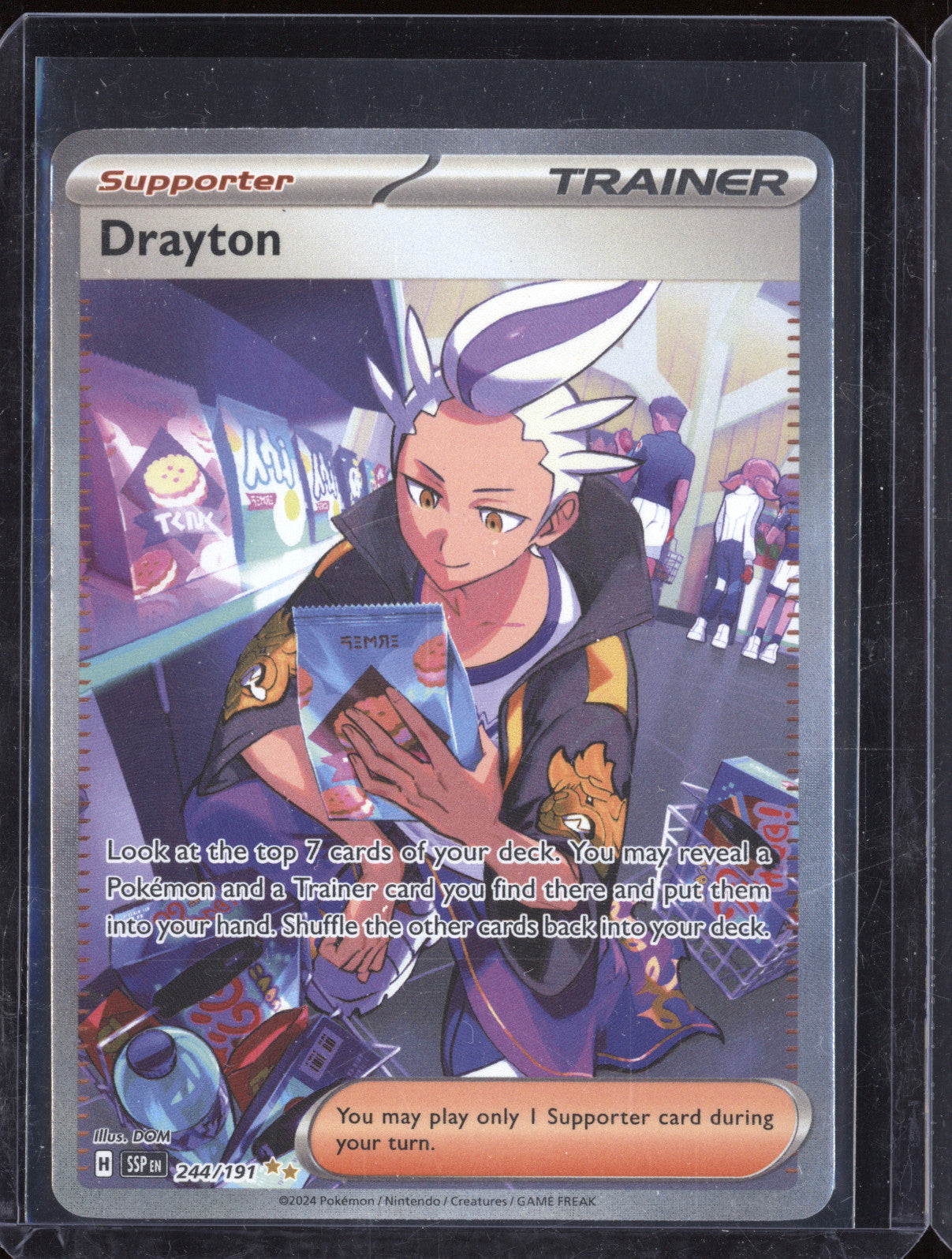 2024 Pokemon Surging Sparks 244 Drayton Special Illustration Rare