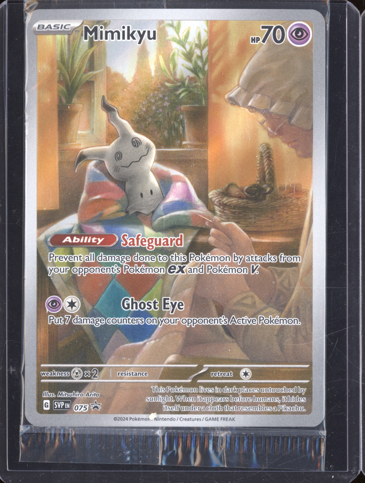 Mimikyu 2024 Pokemon Scarlet & Violet Promos 075 Black Star Promo