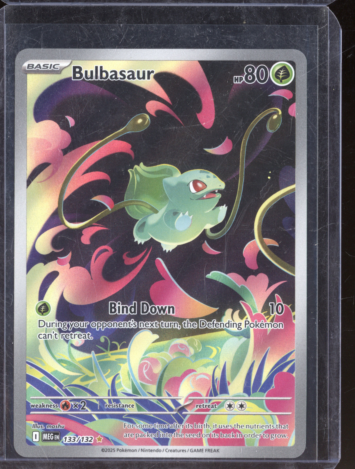 2025 Pokemon Mega Evolutions 133/132 Bulbasaur Illustration Rare