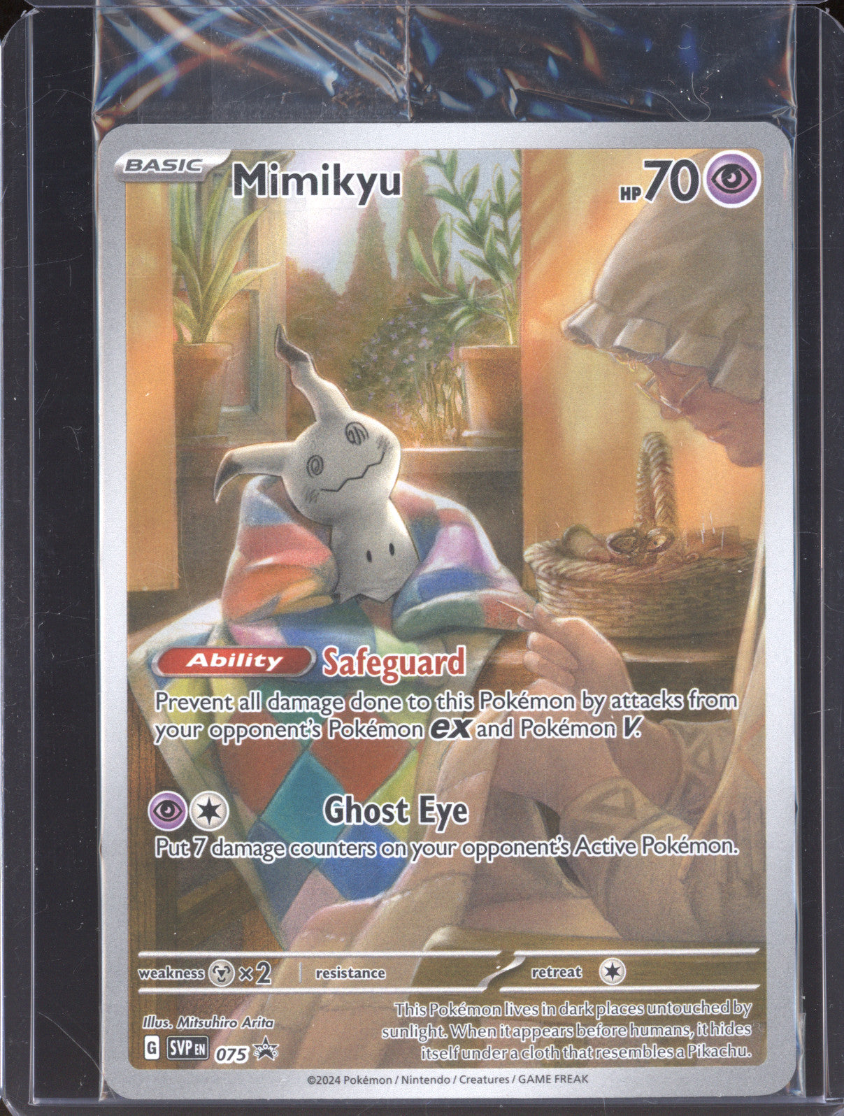 Mimikyu 2024 Pokemon Scarlet & Violet Promos 075 Black Star Promo