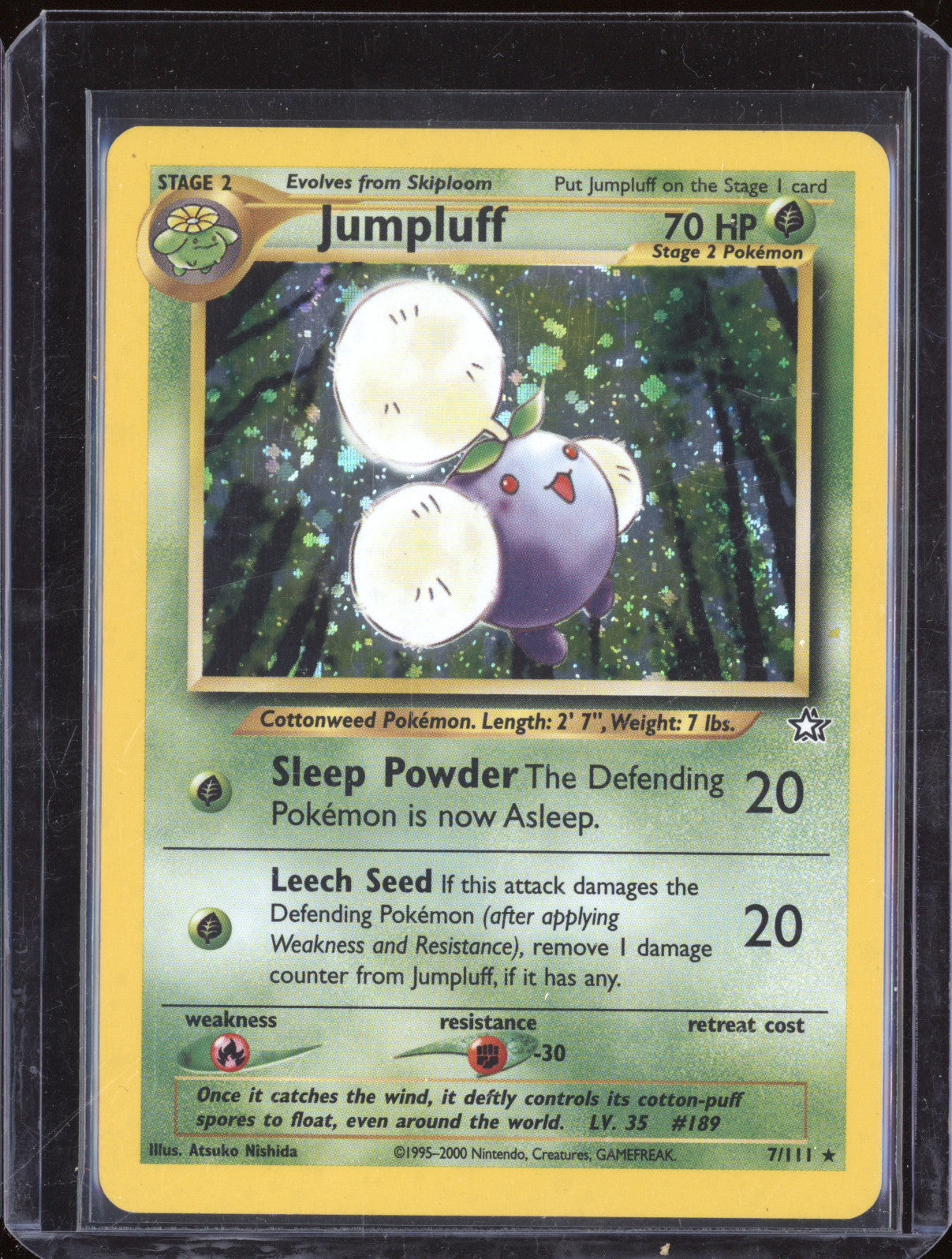 Jumpluff 2000 Pokemon Neo Genesis 7/111 Holo Rare