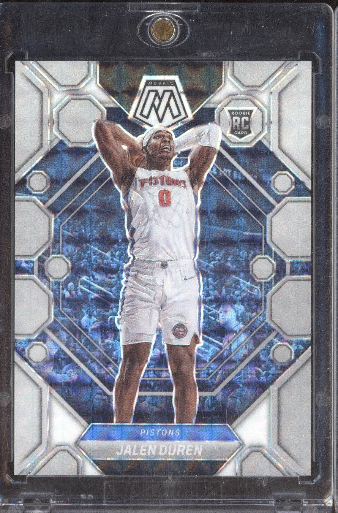 2022 Panini Mosaic 225 Jalen Duren White Mosaic 12/25