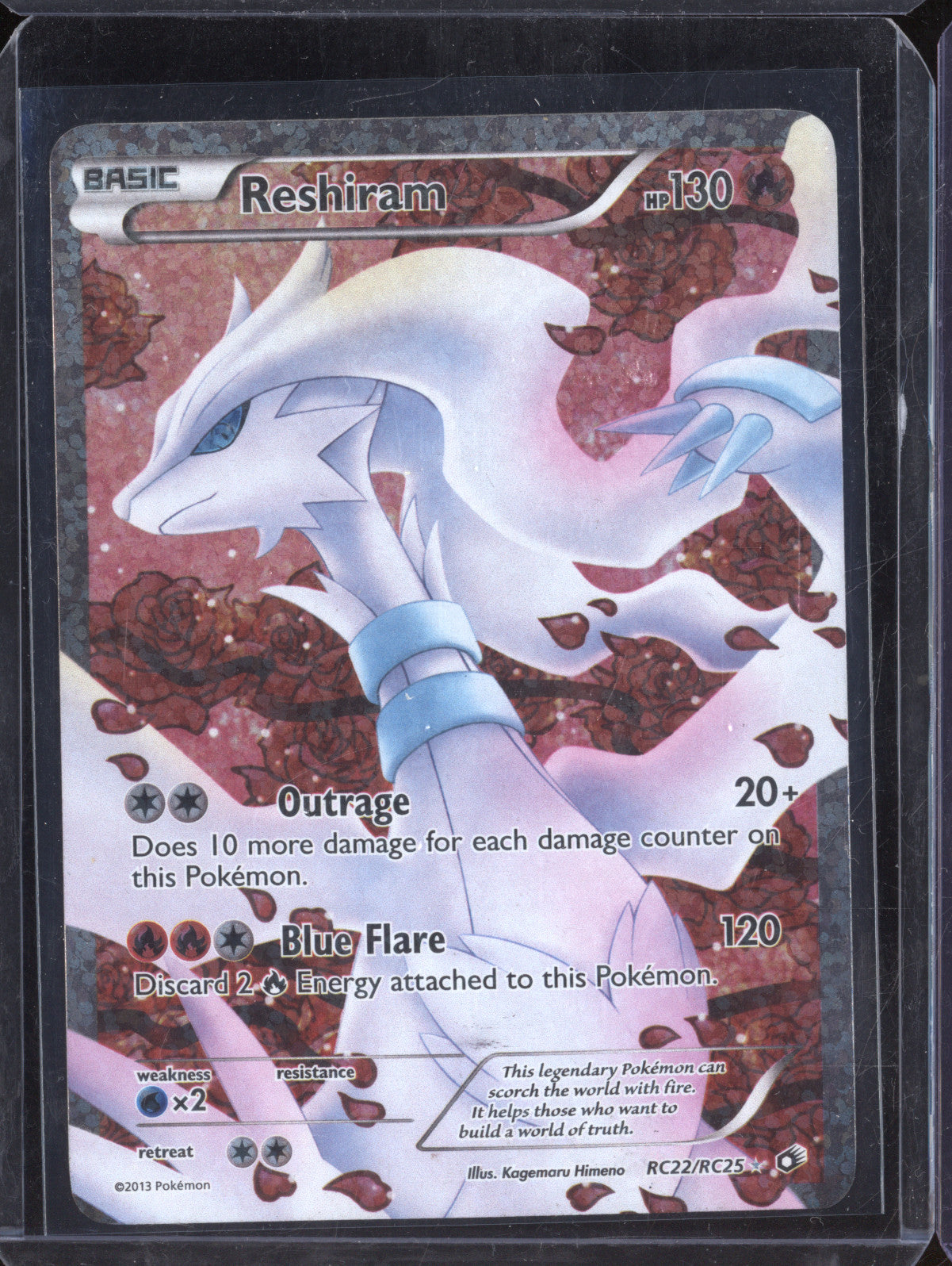 Reshiram 2013 Pokemon Radiant Collection RC22/RC25 Full Art
