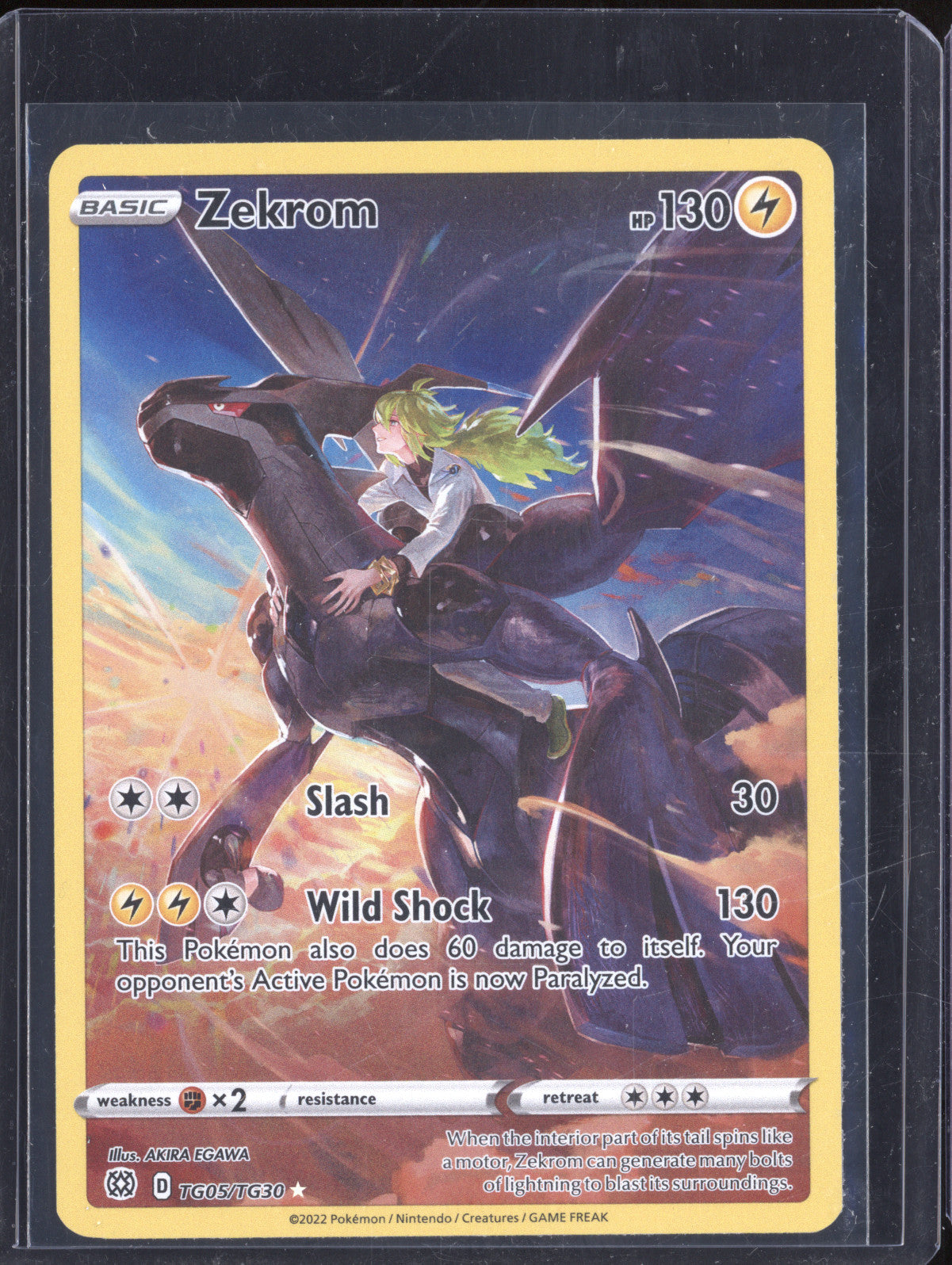 Zekrom 2022 Pokemon Brilliant Stars TG05/TG30 Full Art
