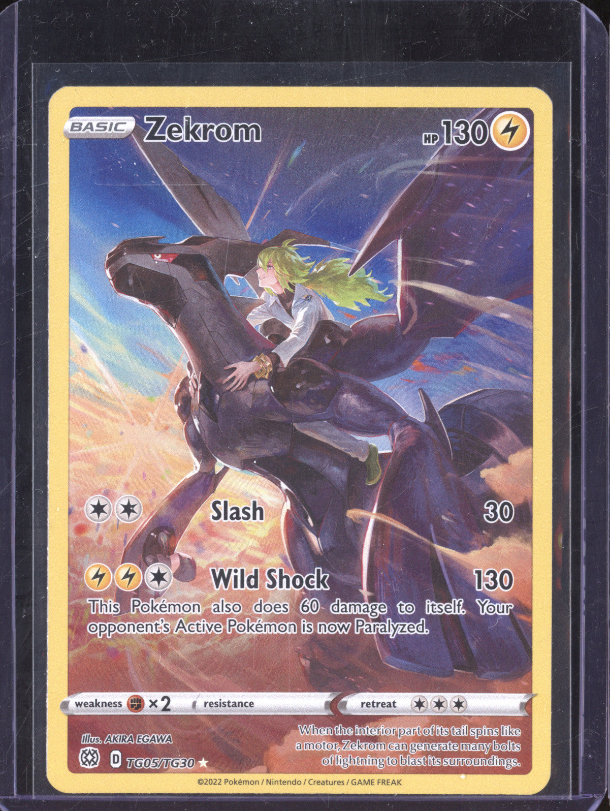 Zekrom 2022 Pokemon Brilliant Stars TG05/TG30 Full Art