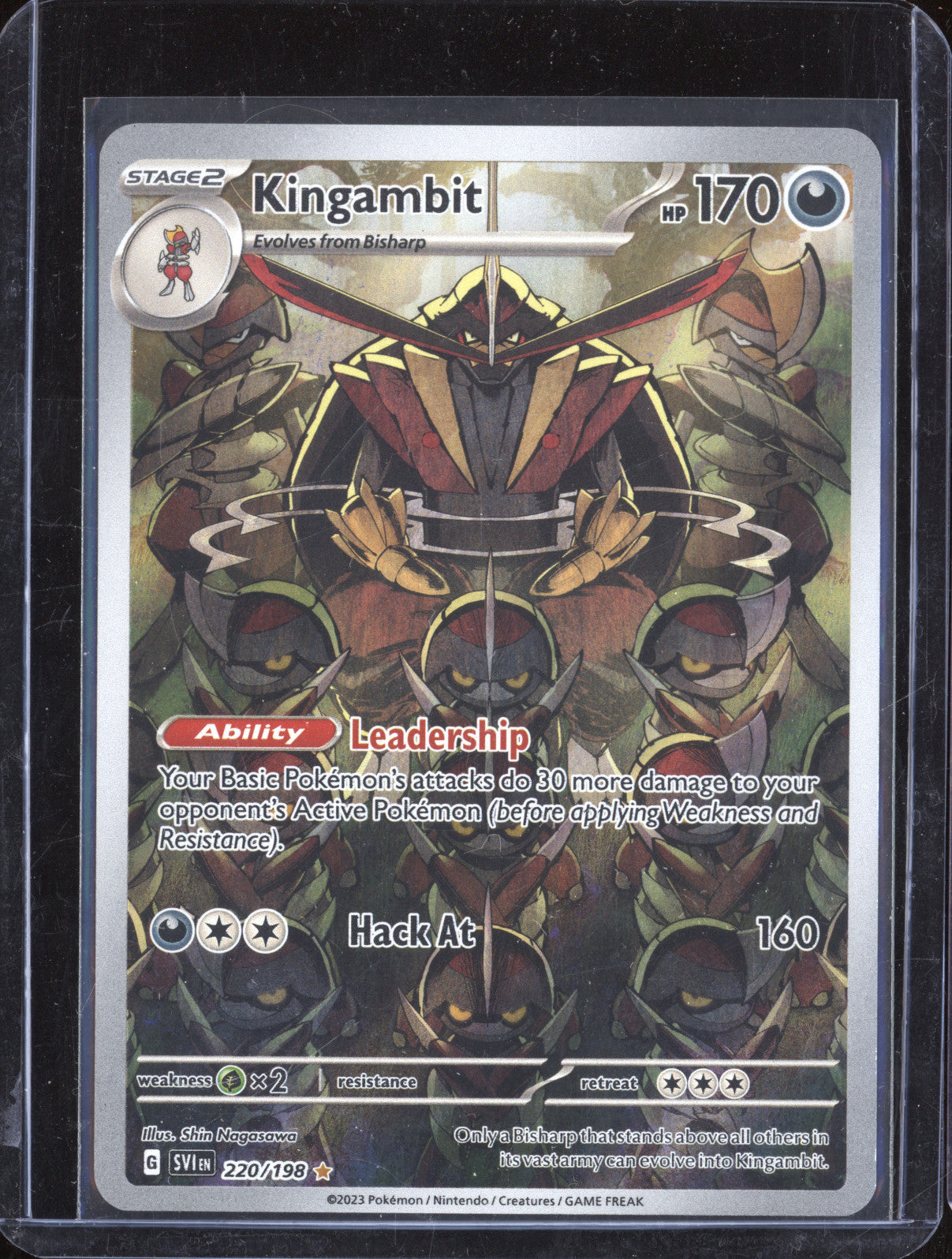 2023 Pokemon Scarlet & Violet Base Set 220 Kingambit Illustration Rare