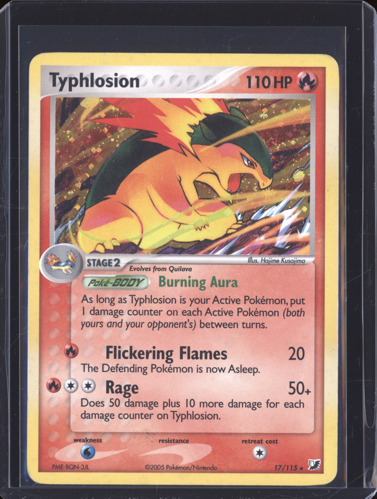 Typhlosion 2005 Pokemon EX Unseen Forces 17/115 Holo Rare