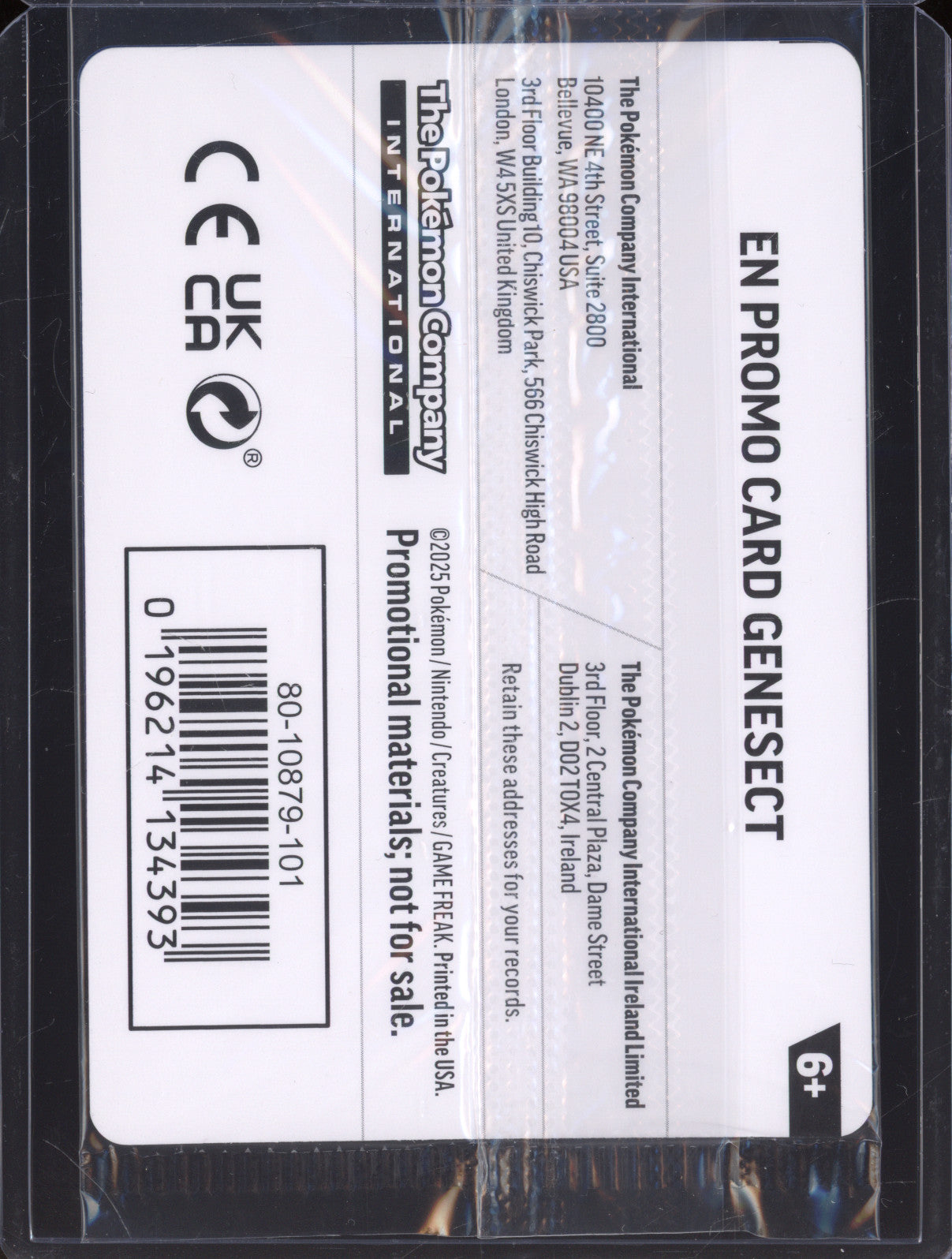 Genesect 2025 Pokemon Phantasmal Flames PFL 008/094 Holo Rare Stamped Promo